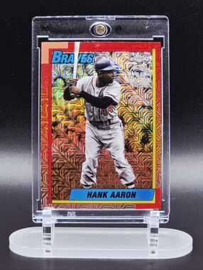 Hank Aaron 2025 Topps Chrome 35th Anniversary – Atlanta Braves